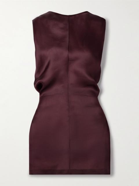Toma silk-organza tunic Burgundy