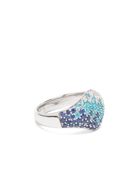 zirconia-embellished ring