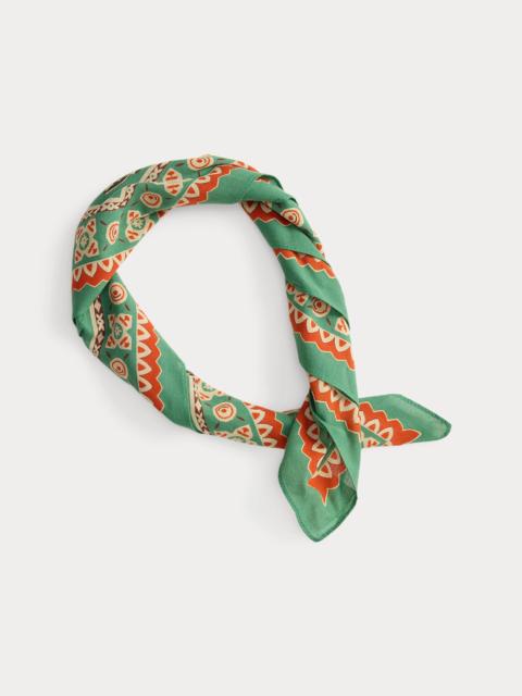 Western-Print Cotton Bandanna