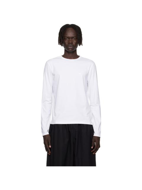 White Long Sleeve Regular Fit T-shirt