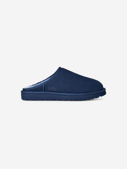® Men's Classic Slip-On Sheepskin Slippers in Deep Ocean