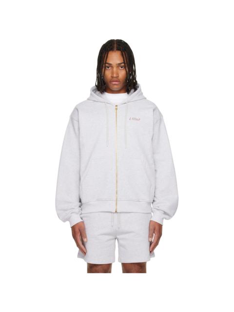 Gray Classic Full Zip Hoodie