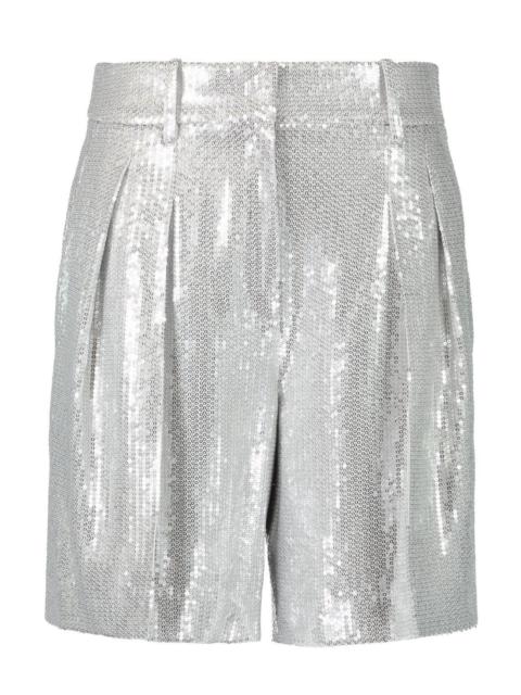 Sequin Pleated Shorts