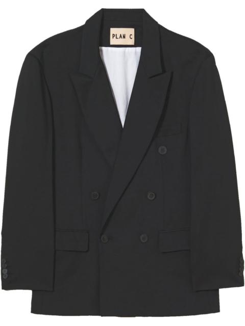 double-breasted blazer