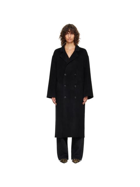 Black Borneo LDS Wool Drap Coat