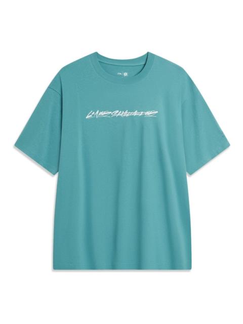 Li-Ning x OG_SLICK Skateboarding Graphic T-shirt 'Teal' AHST475-5