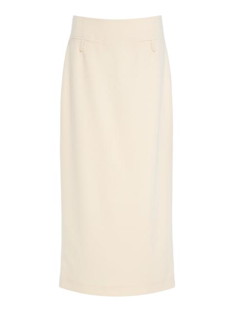 Smith Crepe Maxi Skirt white