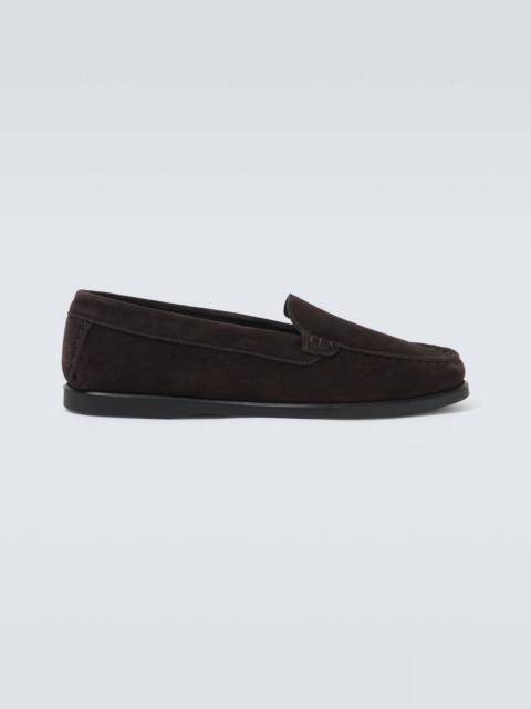 City suede loafers