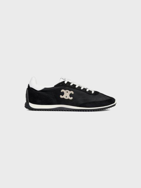 CELINE RACER LOW TOP SNEAKER IN NYLON, SUEDE CALFSKIN AND CALFSKIN