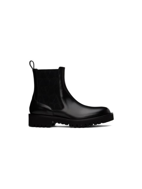 Black Beatle Chelsea Boots