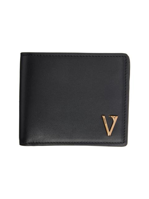 Black 'V' Bifold Wallet
