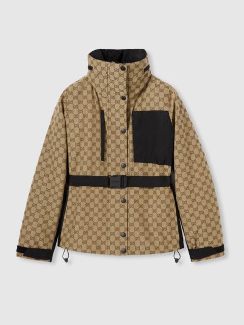 GG technical fabric jacquard jacket