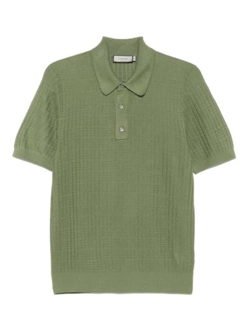 textured polo shirt