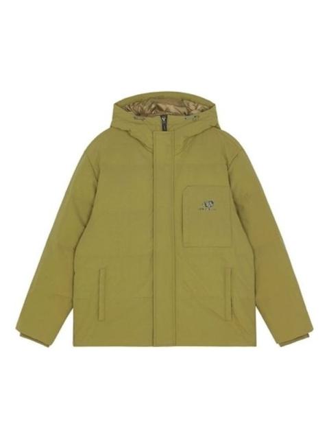 New Balance Logo Hooded Jacket 'Olive Green' AMJ13331-OV