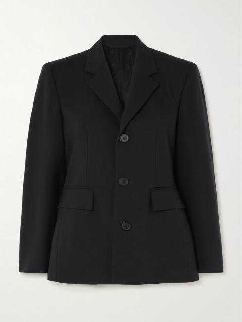 Soft Hourglass cotton blazer Black