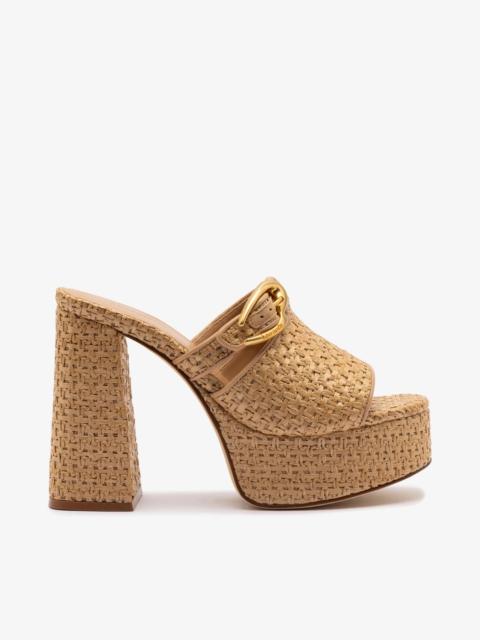 Dolly Verona Mule In Natural Raffia