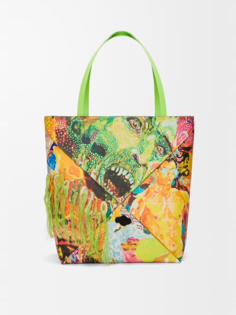 XL Puzzle Fold tote in classic calfskin