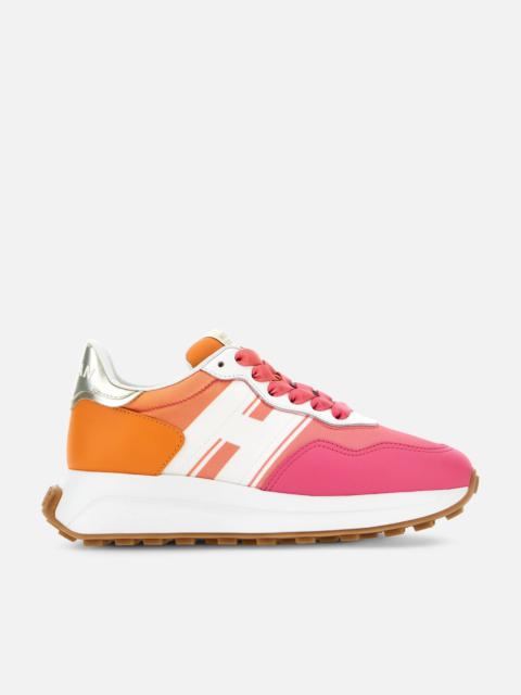 HOGAN Sneakers Hogan H641 White Orange Pink | REVERSIBLE