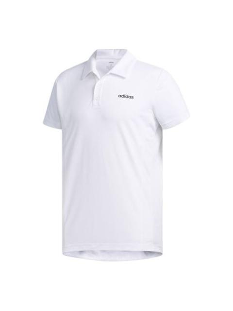adidas Training Sports Short Sleeve Polo Shirt White FL0332