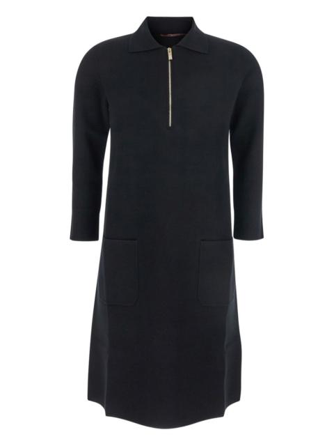 Ere half-zip fastening dress