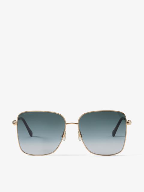 Hester
Rose Gold Square-Frame Sunglasses with Grey Shaded Lenses
