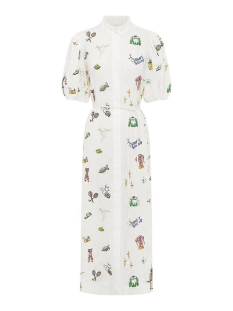 Play Embroidered Shirtdress