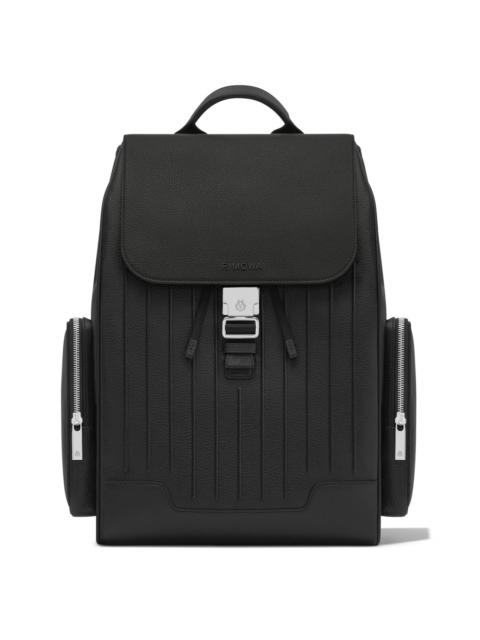 Never Still - Leather Flap Backpack Large