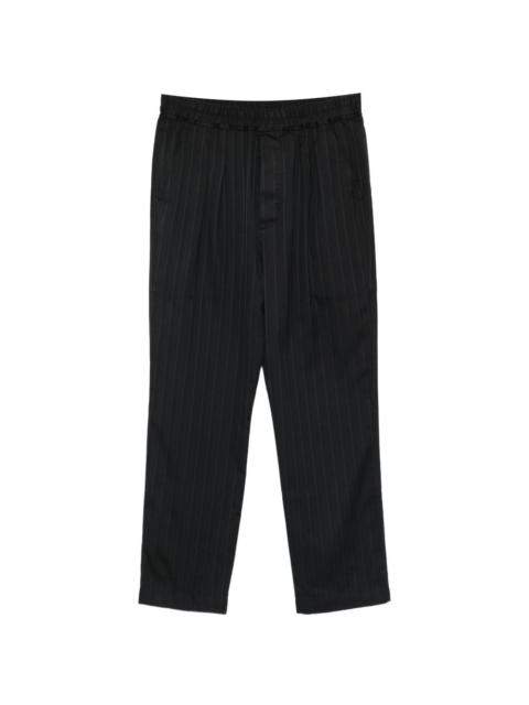 pinstripe elasticated trousers