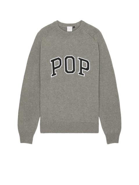 Knitted Arch Crew Neck Sweatshirt