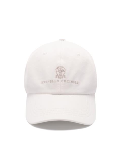logo-embroidered peak cap