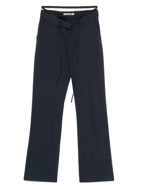 raw cut-waistband trousers