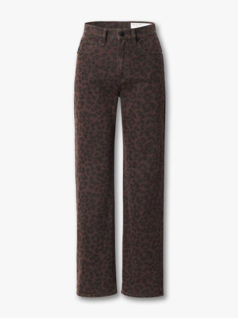 Shea Relaxed Straight Jeans
Lightweight Rigid in Espresso Leopard