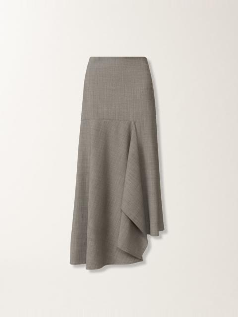 Cool wool asymmetrical skirt
