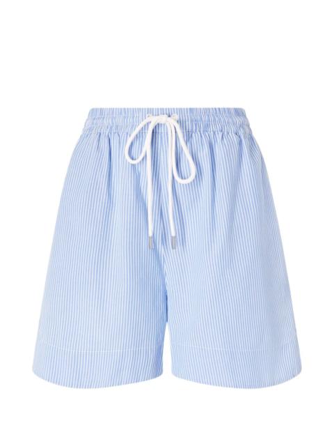 striped drawstring shorts