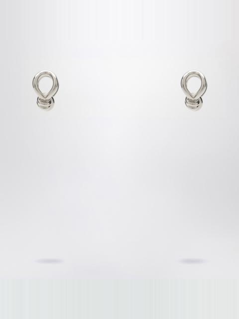 Silver earrings with Knot detail.