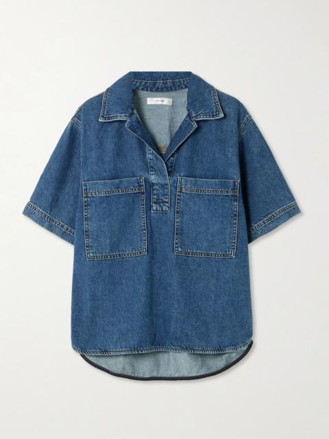 Organic denim shirt Mid denim
