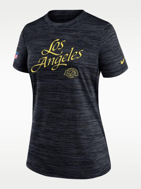Los Angeles Rams Rivalries Collection Sideline Velocity Women's Nike Dri-FIT NFL T-Shirt