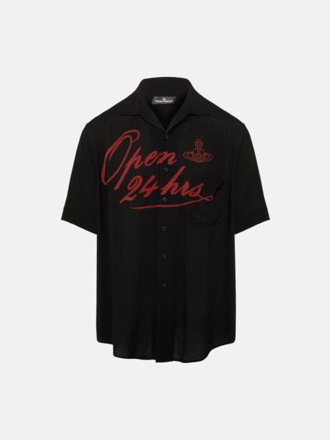 OPEN 24 HOURS BOWLING SHIRT