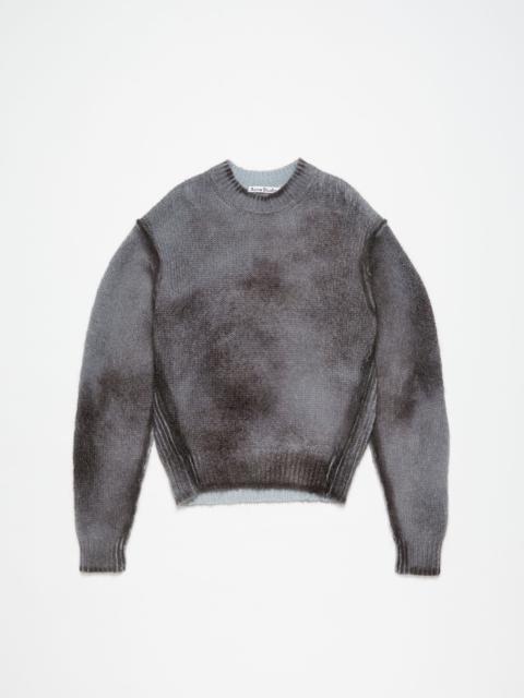 Sprayed knit jumper - Anthracite grey