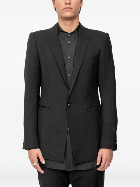 single-button tailored suit jacket