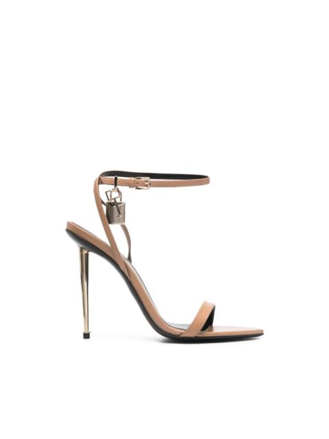 padlock ankle-strap sandals