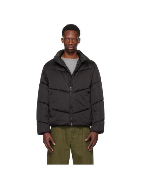 Black Water-Repellent Puffer Jacket