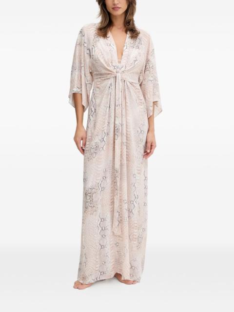 Wisdom printed maxi dress