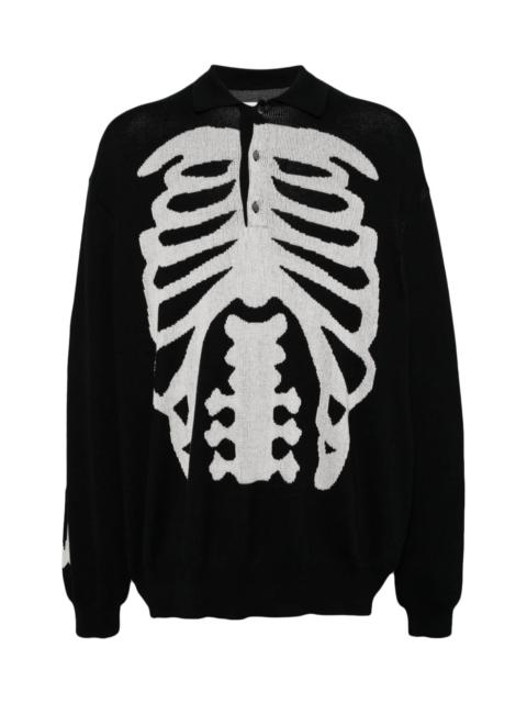 BONE POLO COLLAR SWEATSHIRTS