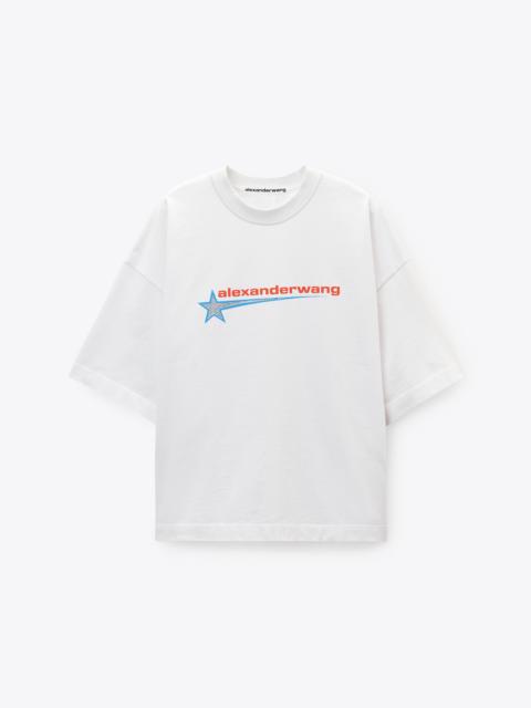 Unisex White Star Graphic Tee