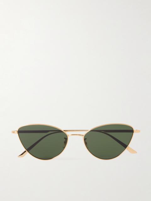 + Khaite 1998c Cat-eye Gold-tone Sunglasses
