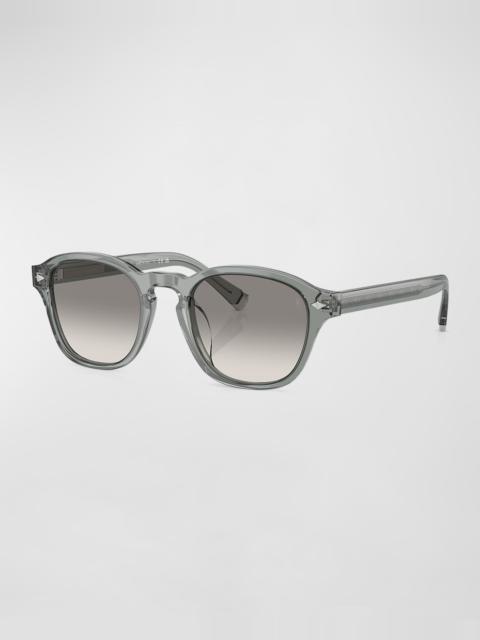 Men's Acetate Square Sunglasses
