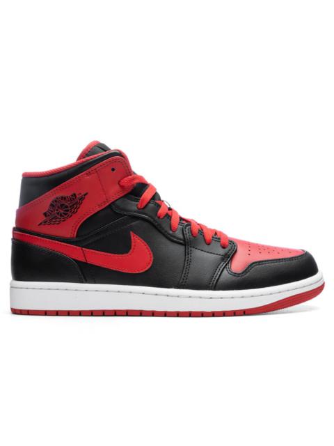 AIR JORDAN 1 MID - BLACK/FIRE RED/WHITE
