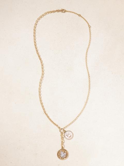 Resilience And Passion 18-karat Gold, Enamel And Diamond Necklace