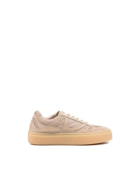 panelled low-top sneakers